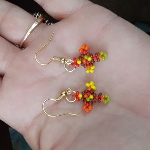 Handmade Small cross earrings